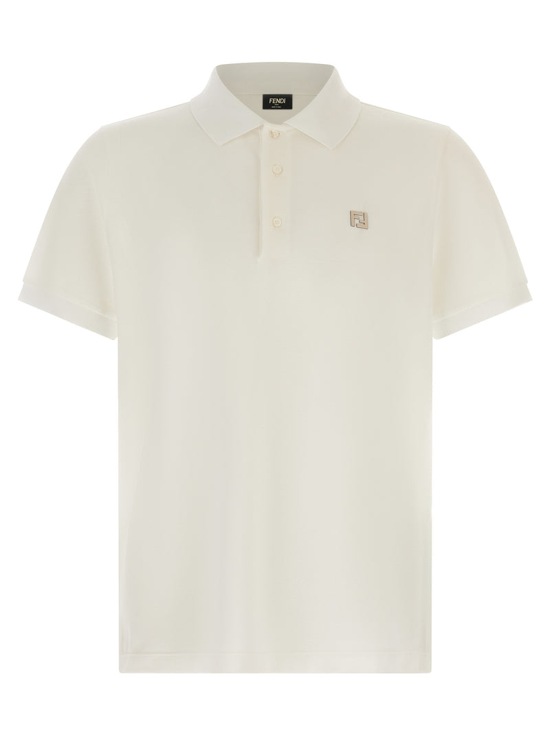 Polo Fendi en coton blanc