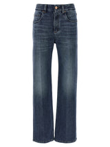 Brunello Cucinelli Jean décontracté en coton bleu