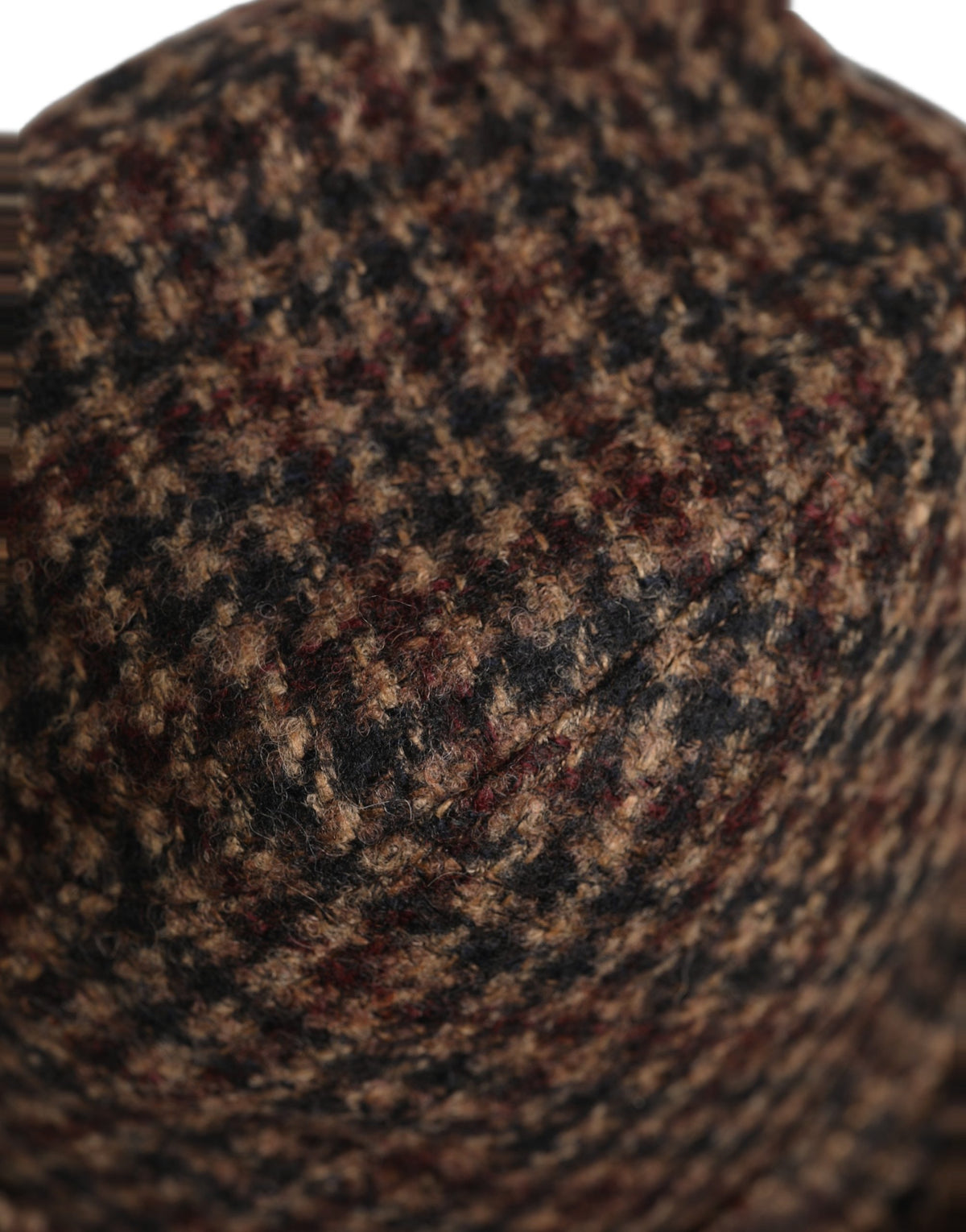 Chapeaux Fedora en tweed de laine à carreaux marron Dolce & Gabbana