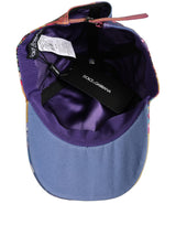Casquette Dolce & Gabbana multicolore sur le thème tropical