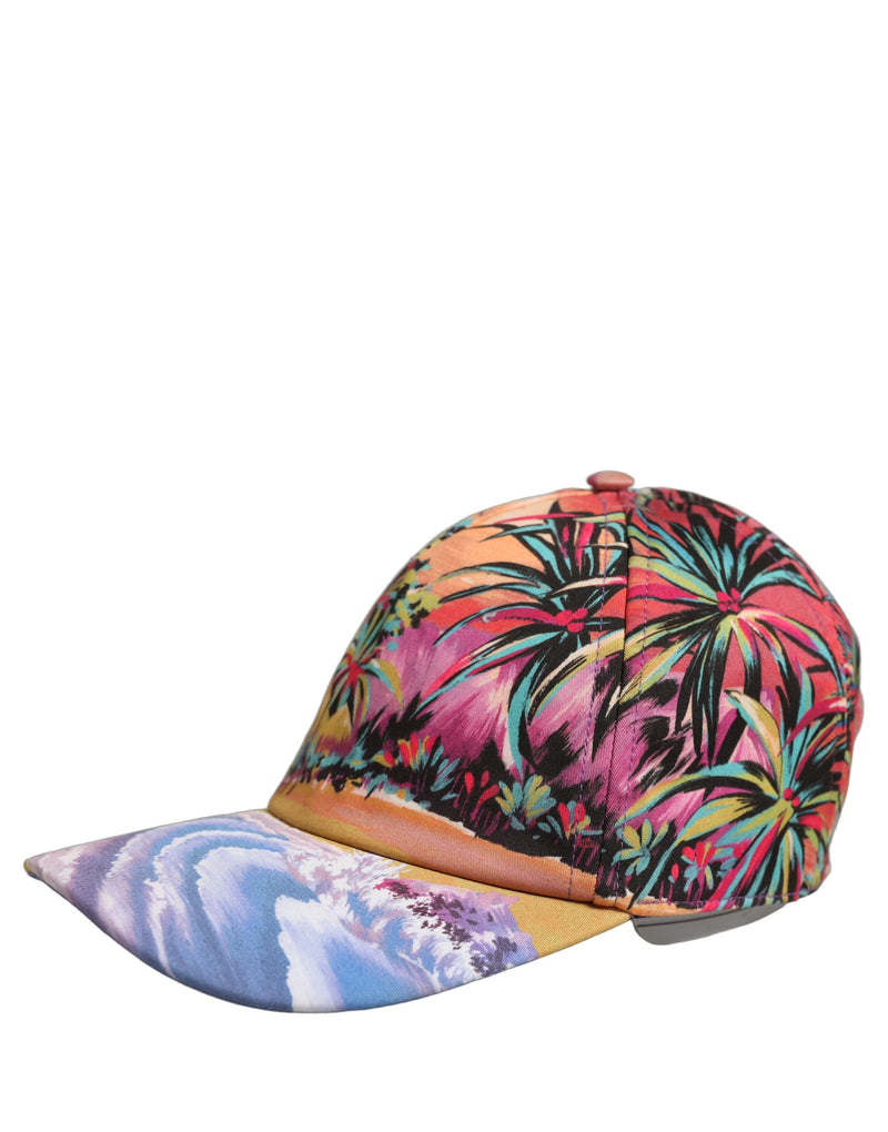 Dolce & Gabbana Multicolor Tropical Themed Baseball Capello Hat