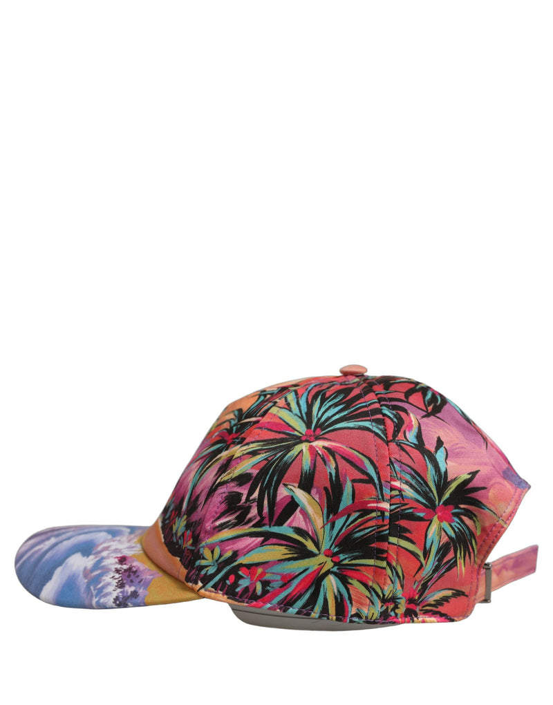 Dolce & Gabbana Multicolor Tropical Themed Baseball Capello Hat