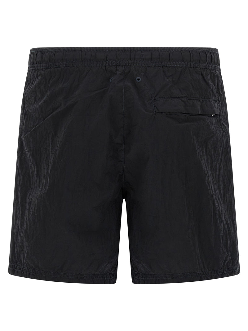 Short de Bain Stone Island en Polyamide Bleu