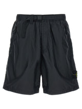 Shorts Bermudas Stone Island en Polyamide Bleu