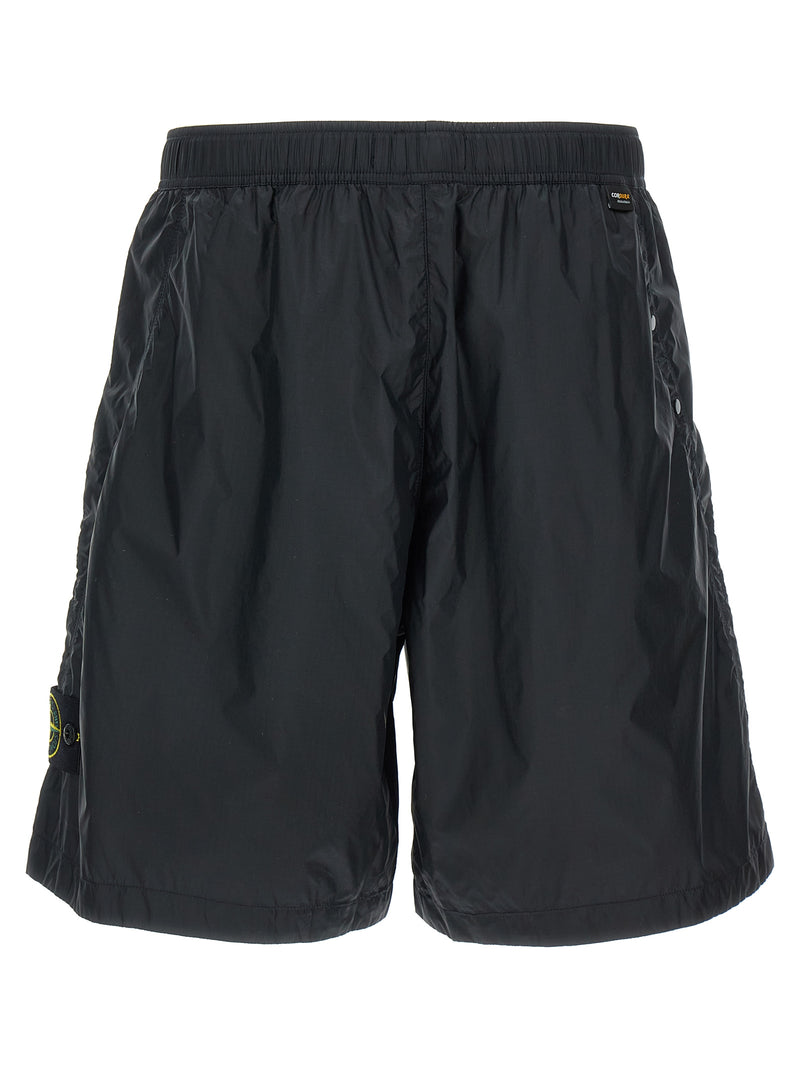 Shorts Bermudas Stone Island en Polyamide Bleu