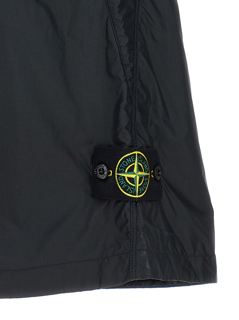 Shorts Bermudas Stone Island en Polyamide Bleu