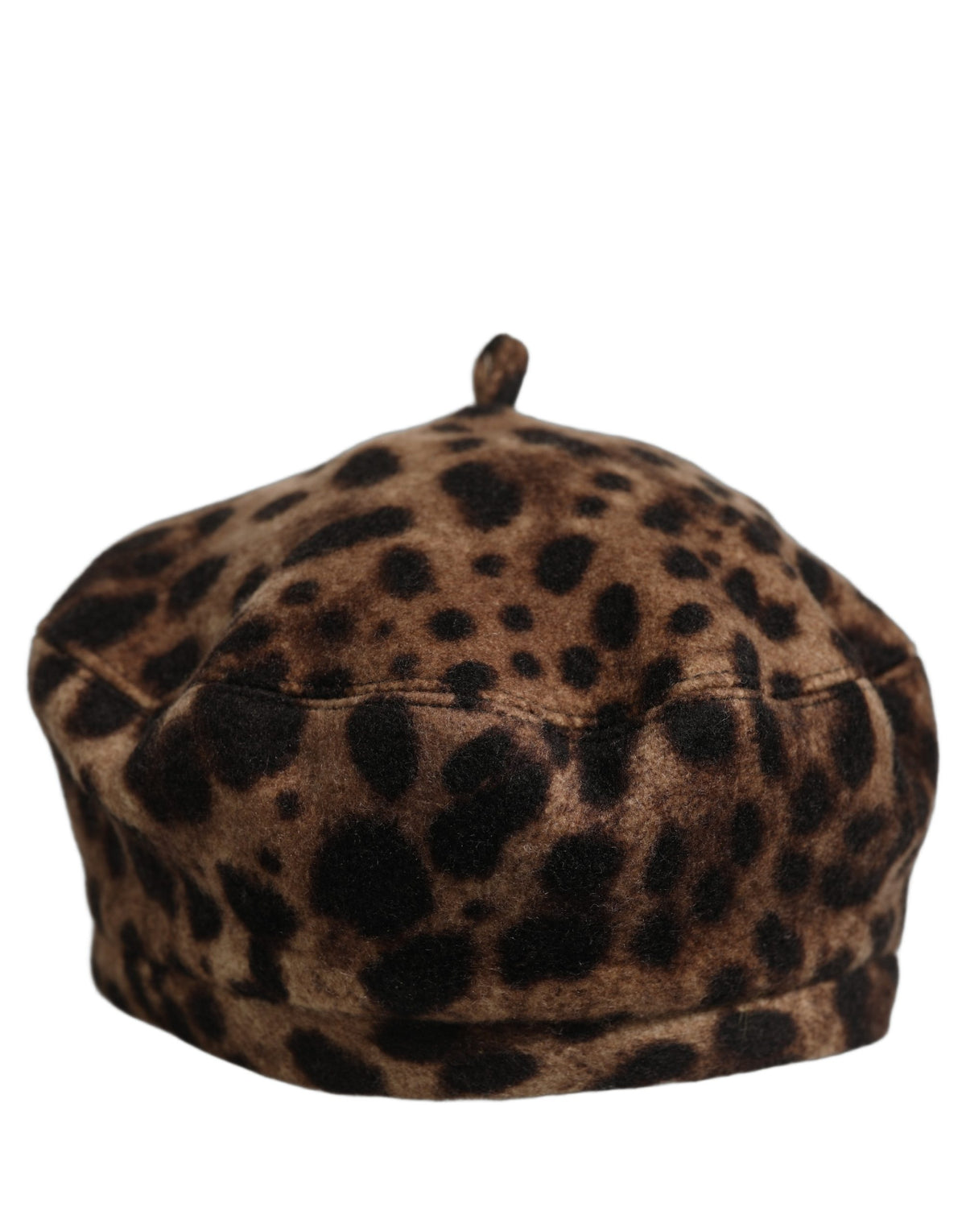 Dolce & Gabbana Béret Casquette Chapeau Léopard Marron Style Français