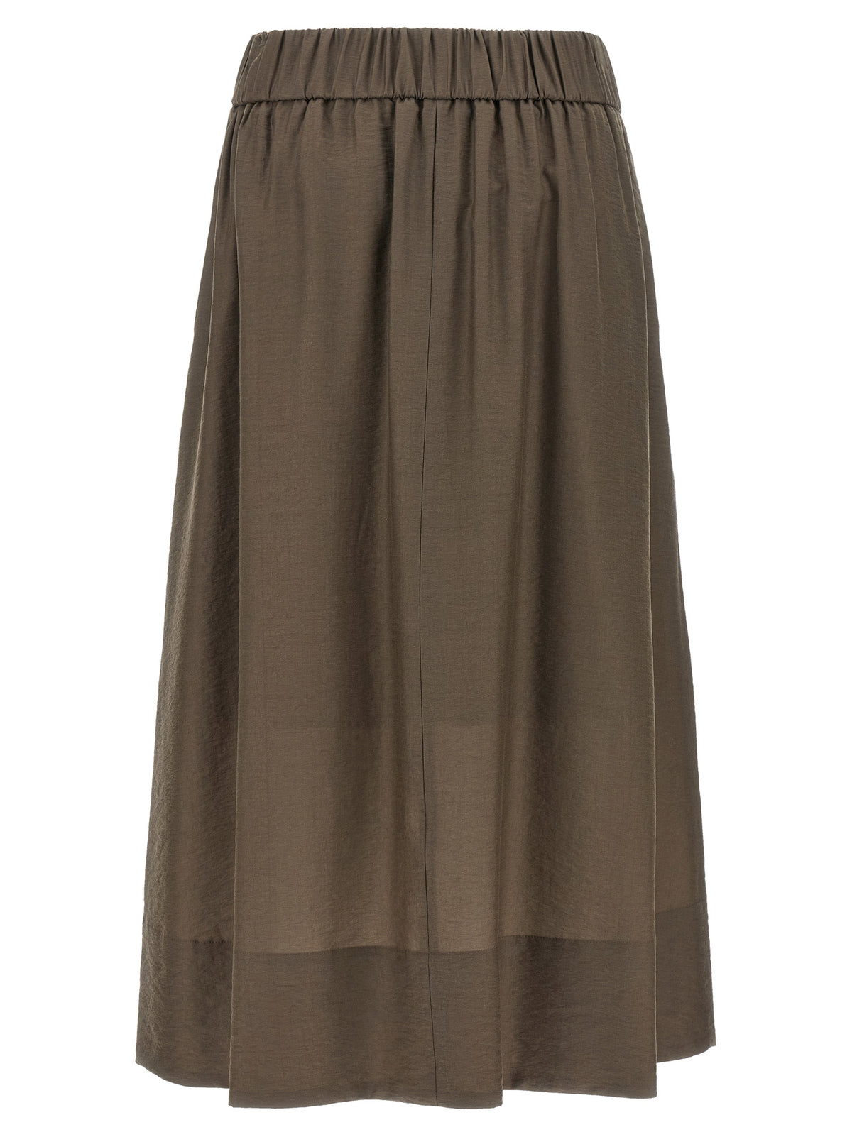 Jupe midi Peserico marron en Lycra