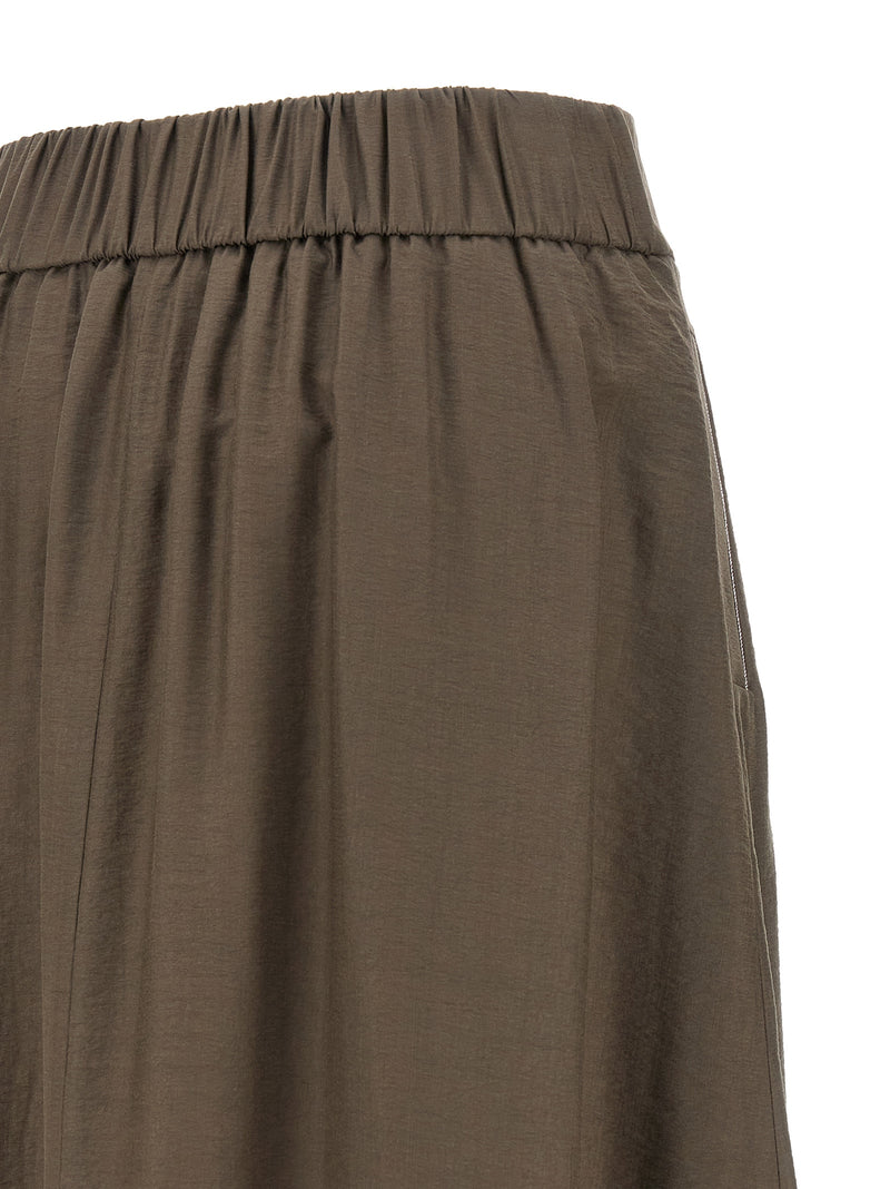Jupe midi Peserico marron en Lycra