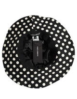 Chapeau bob en coton à pois noir et blanc Dolce & Gabbana