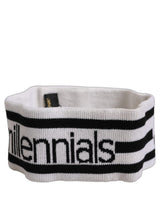 Bandeau en maille de laine blanche Dolce & Gabbana #DGmillennials Taille unique