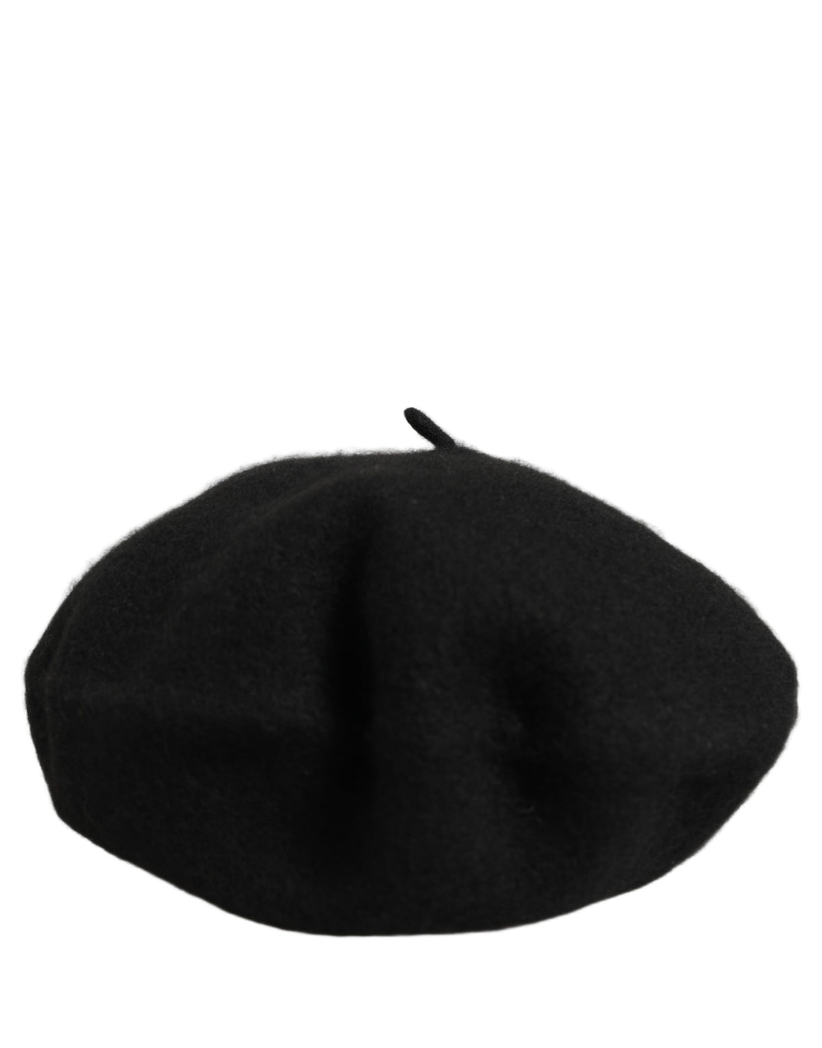 Béret chapeau style français en laine noire Dolce & Gabbana