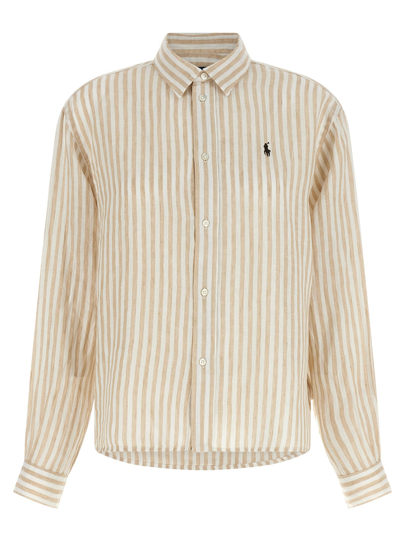Chemisier en lin beige Polo Ralph Lauren