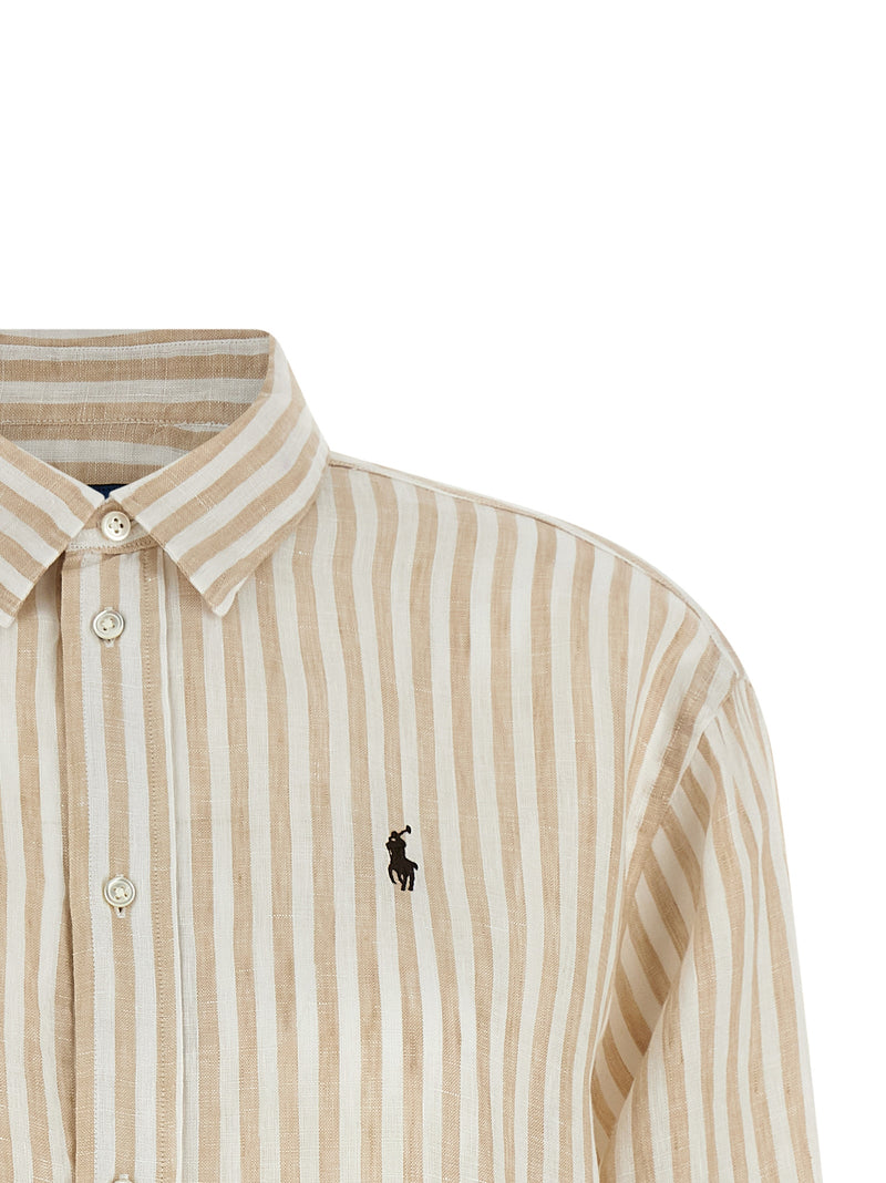 Chemisier en lin beige Polo Ralph Lauren