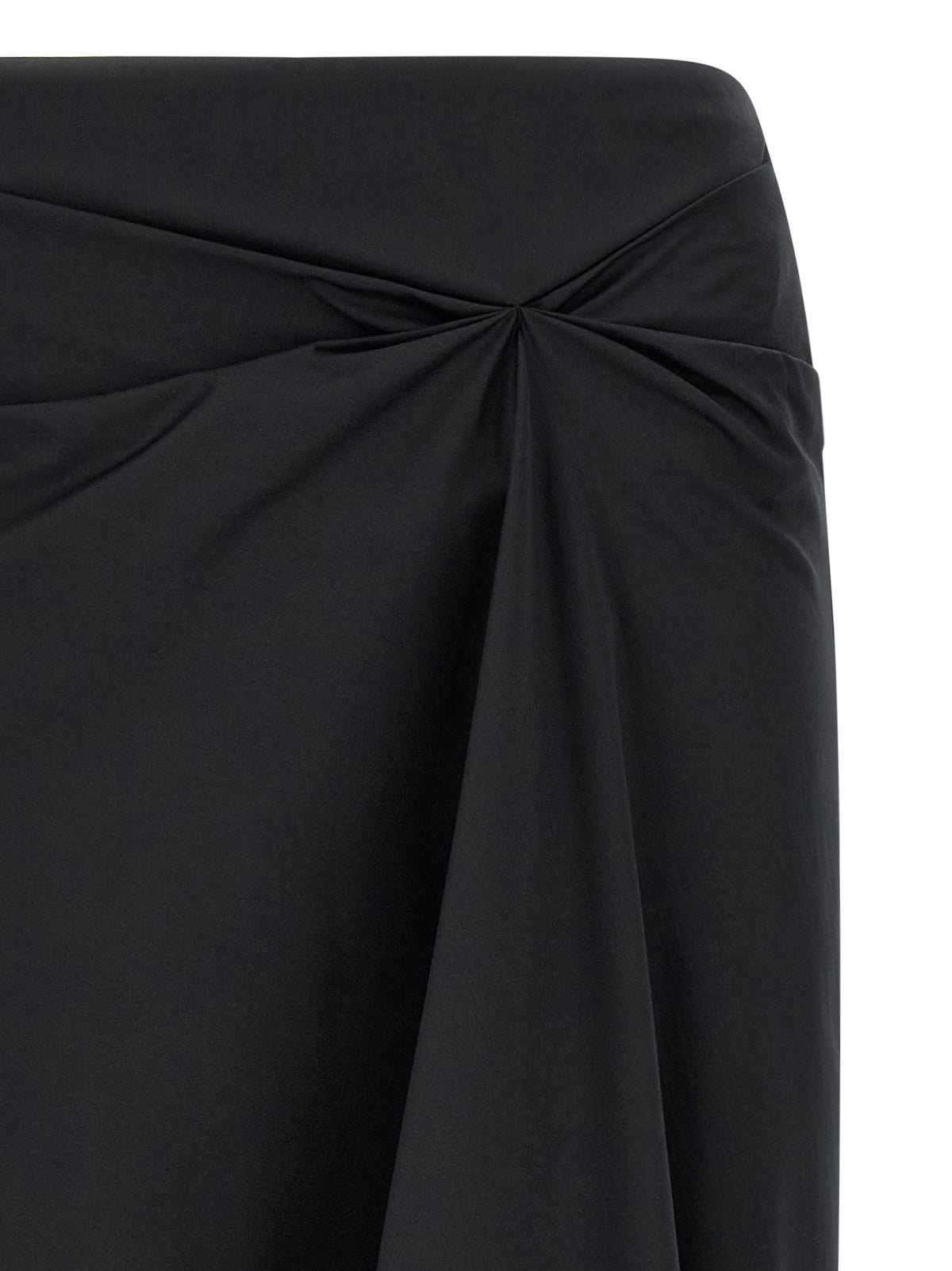 Jupe midi Max Mara en coton noir