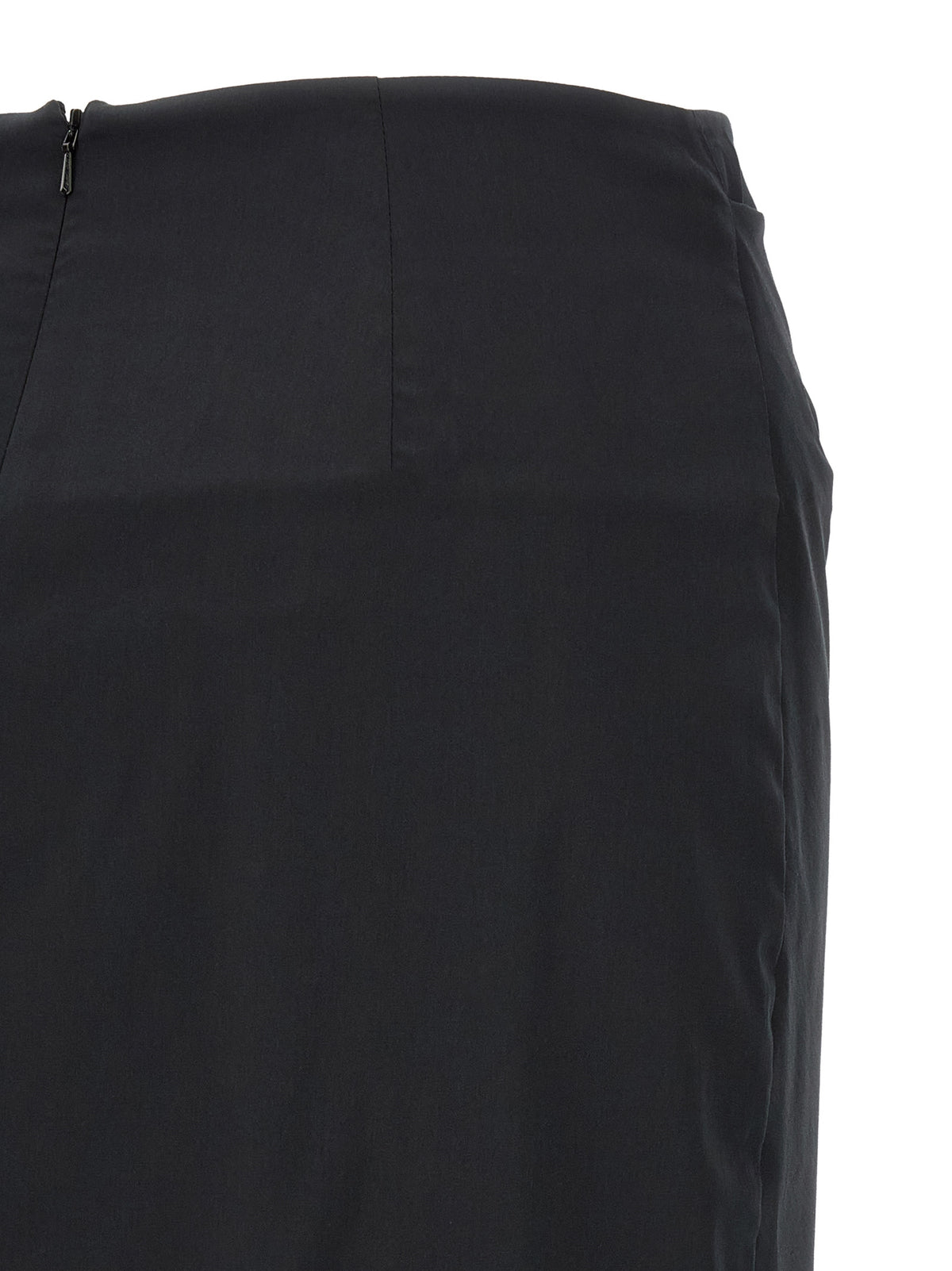 Jupe midi Max Mara en coton noir