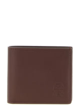 Portefeuille Brunello Cucinelli en cuir de veau marron