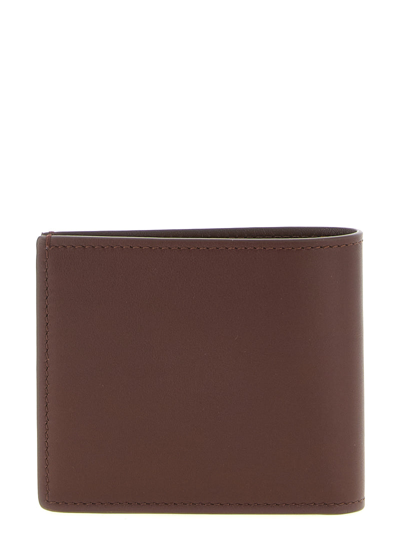 Portefeuille Brunello Cucinelli en cuir de veau marron