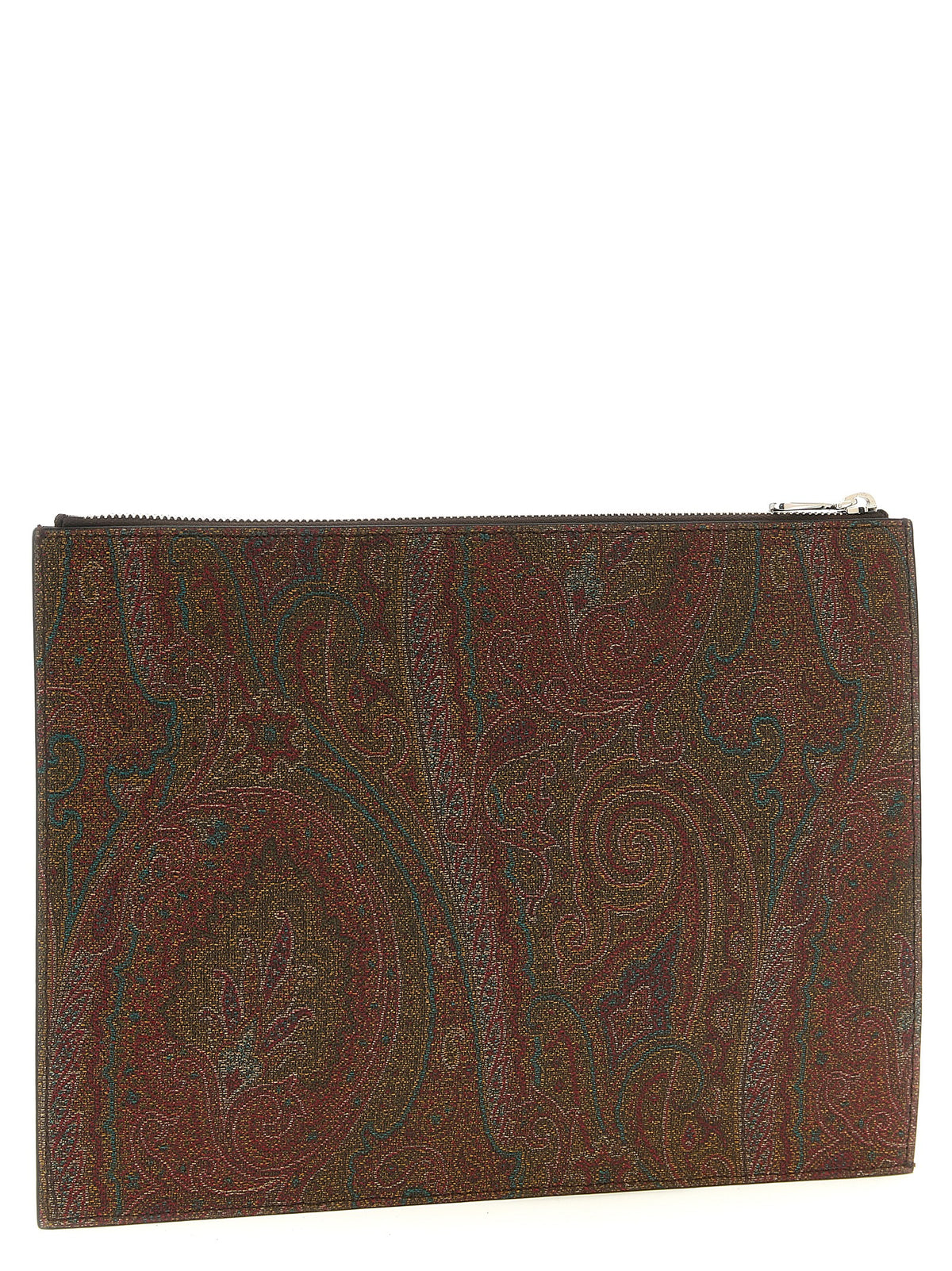 Pochette Etro en coton marron