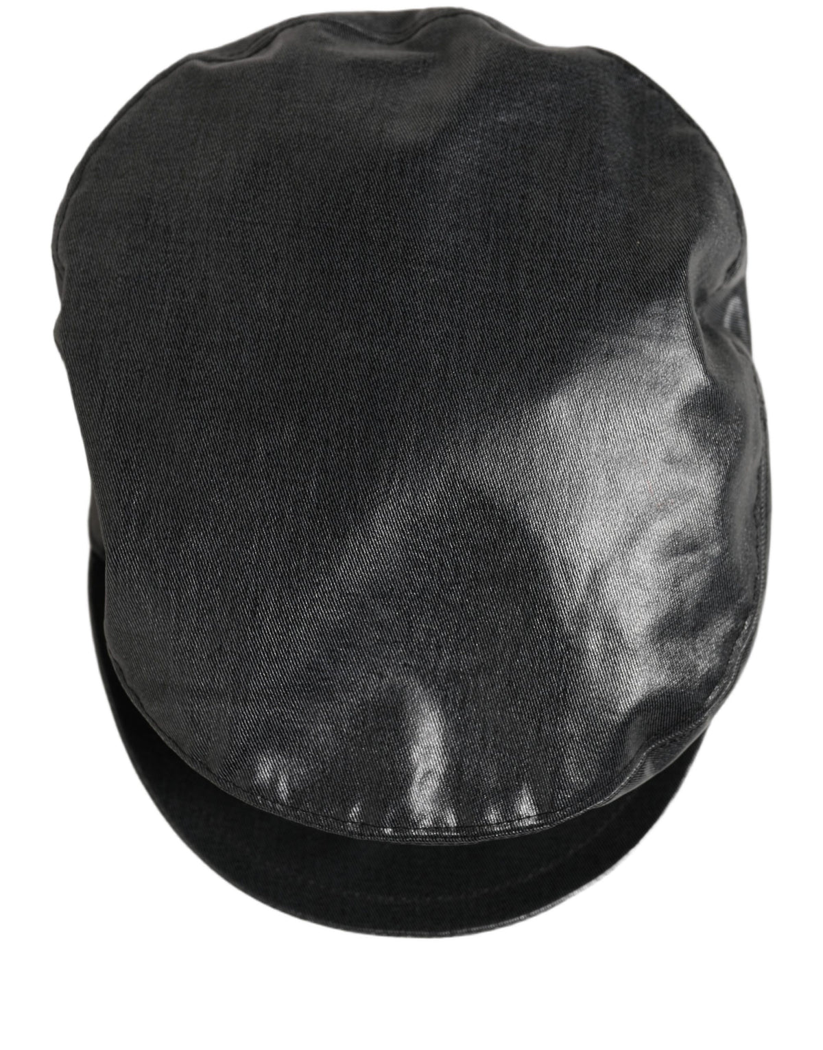 Casquette Dolce & Gabbana Baker Boy en Coton Noir et Chaîne DG Dorée
