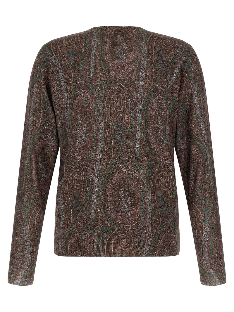 Cardigan en soie Etro Bordeaux