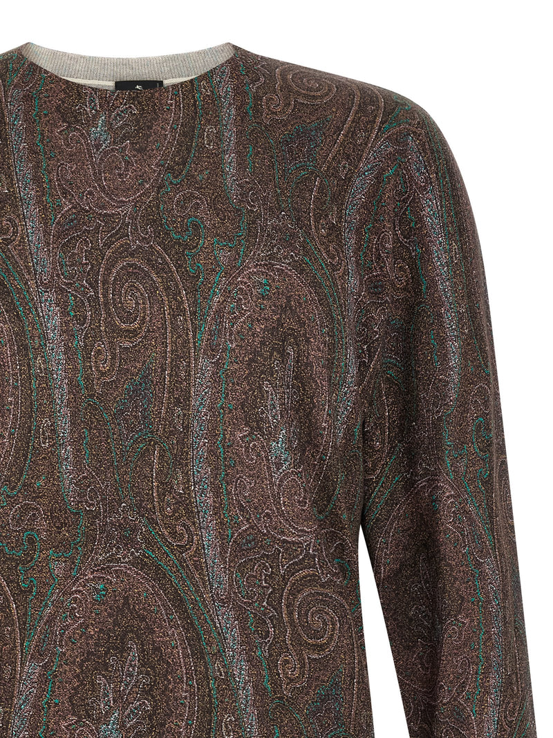 Cardigan en soie Etro Bordeaux