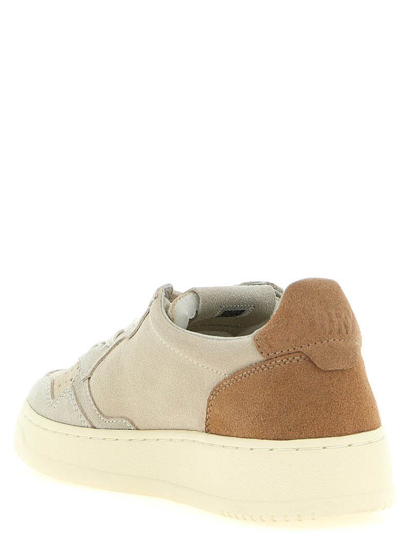 Baskets de sport Autry en cuir et suède multicolore