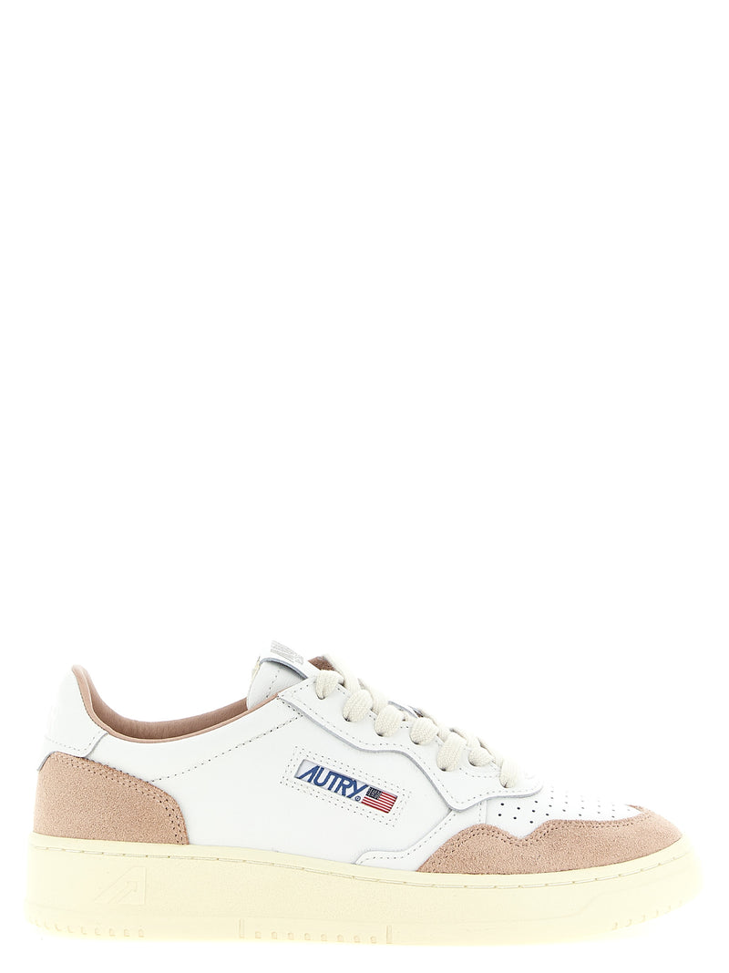 Baskets basses Autry en cuir de vachette multicolore