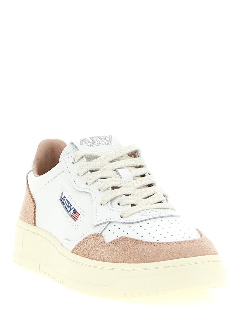 Baskets basses Autry en cuir de vachette multicolore