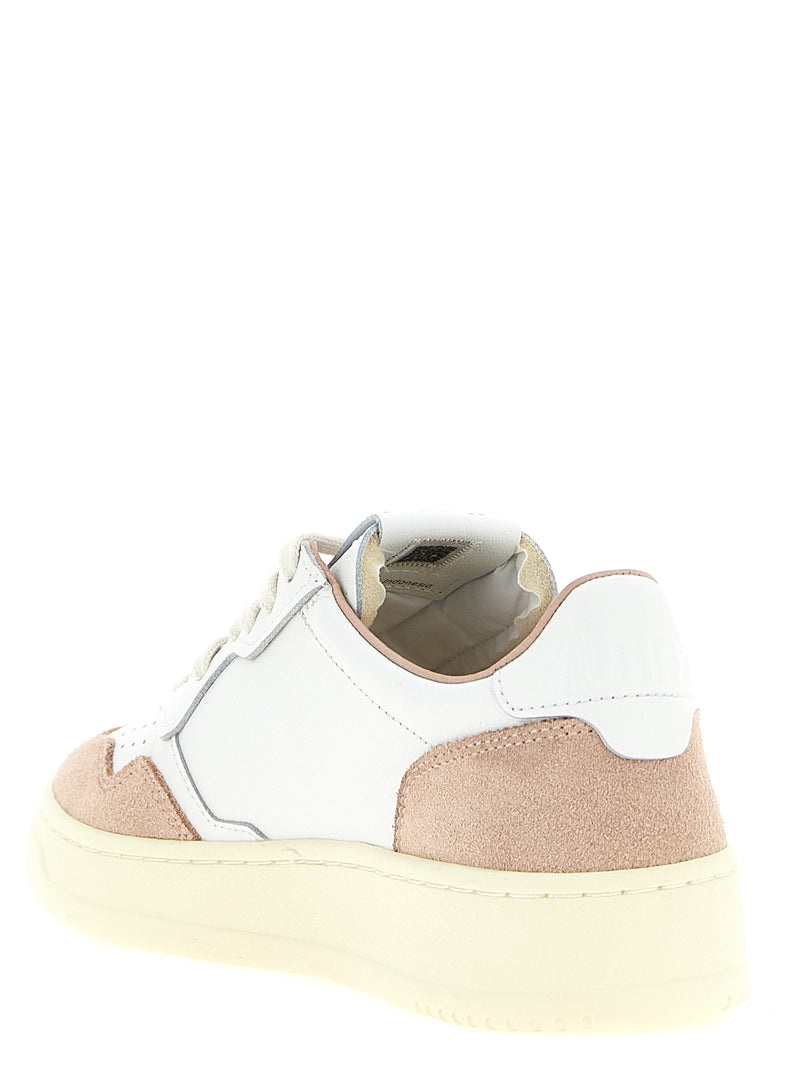 Baskets basses Autry en cuir de vachette multicolore