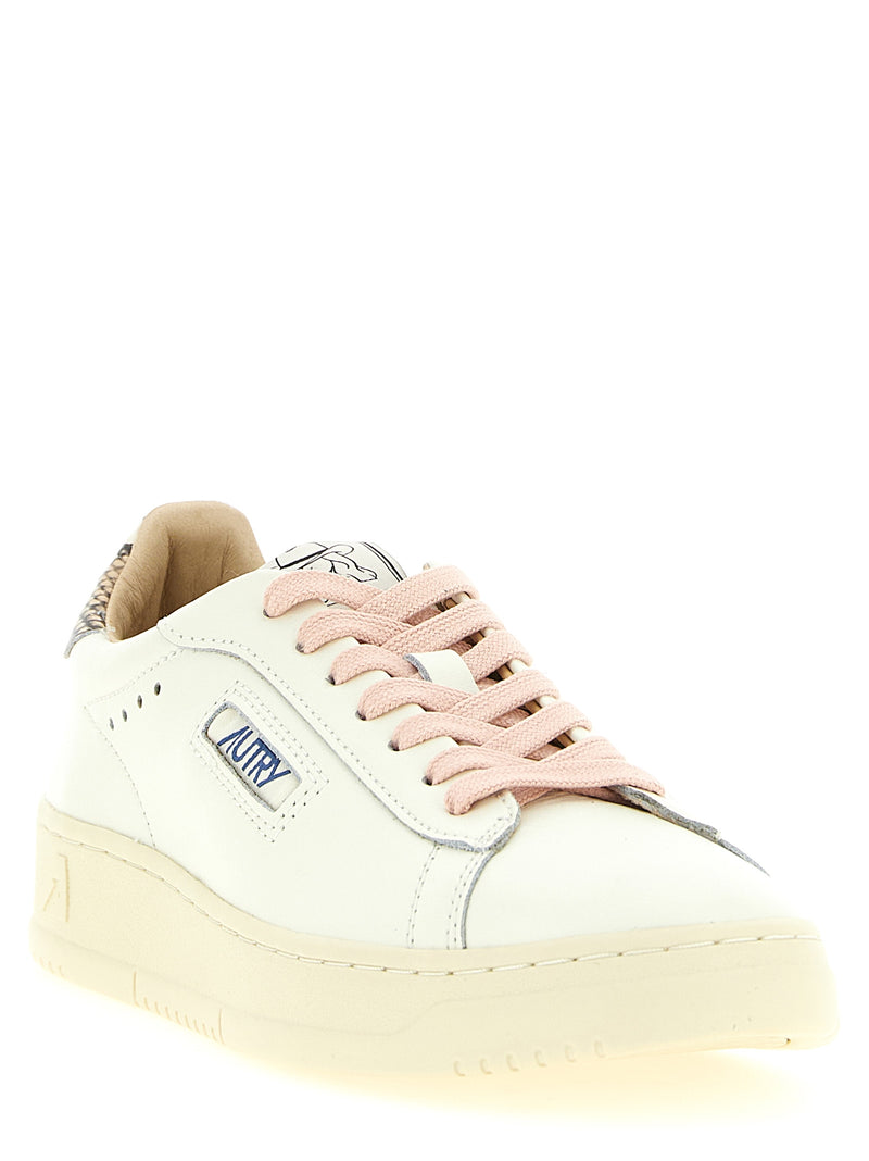 Baskets basses Autry en cuir de vachette multicolore