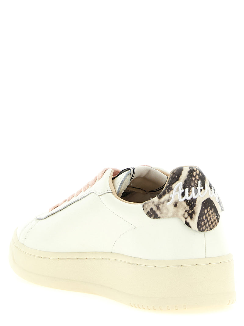 Baskets basses Autry en cuir de vachette multicolore