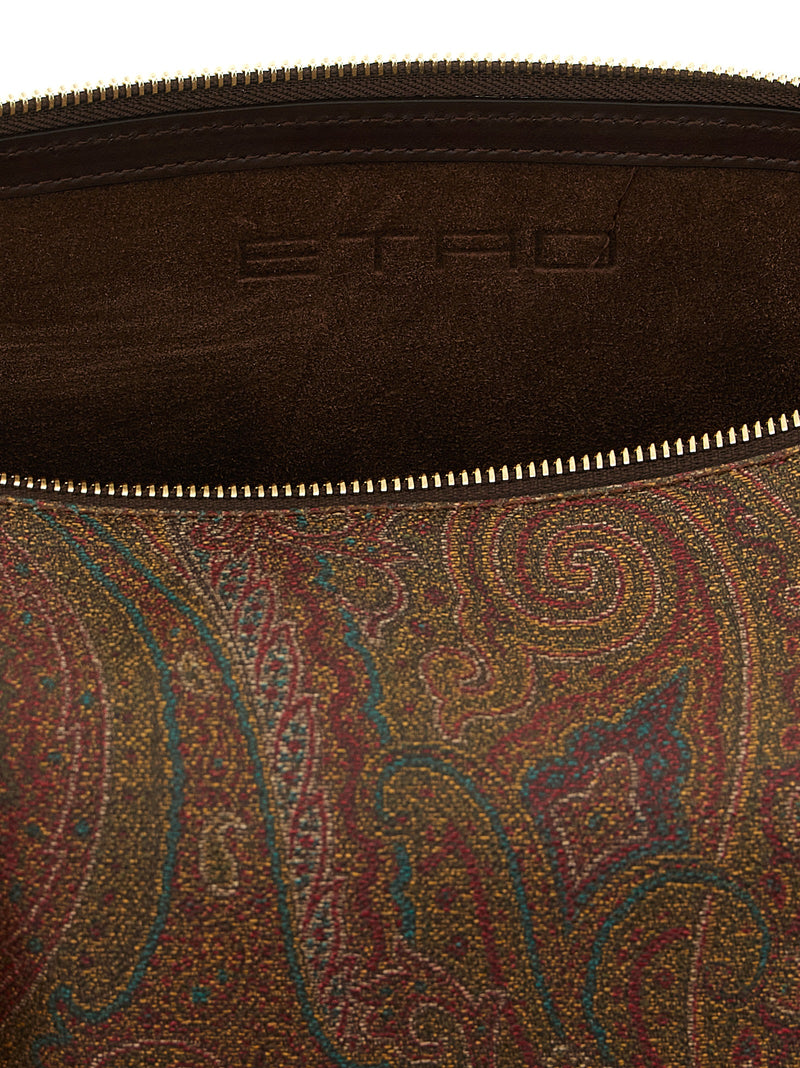 Sac bandoulière Etro en coton marron