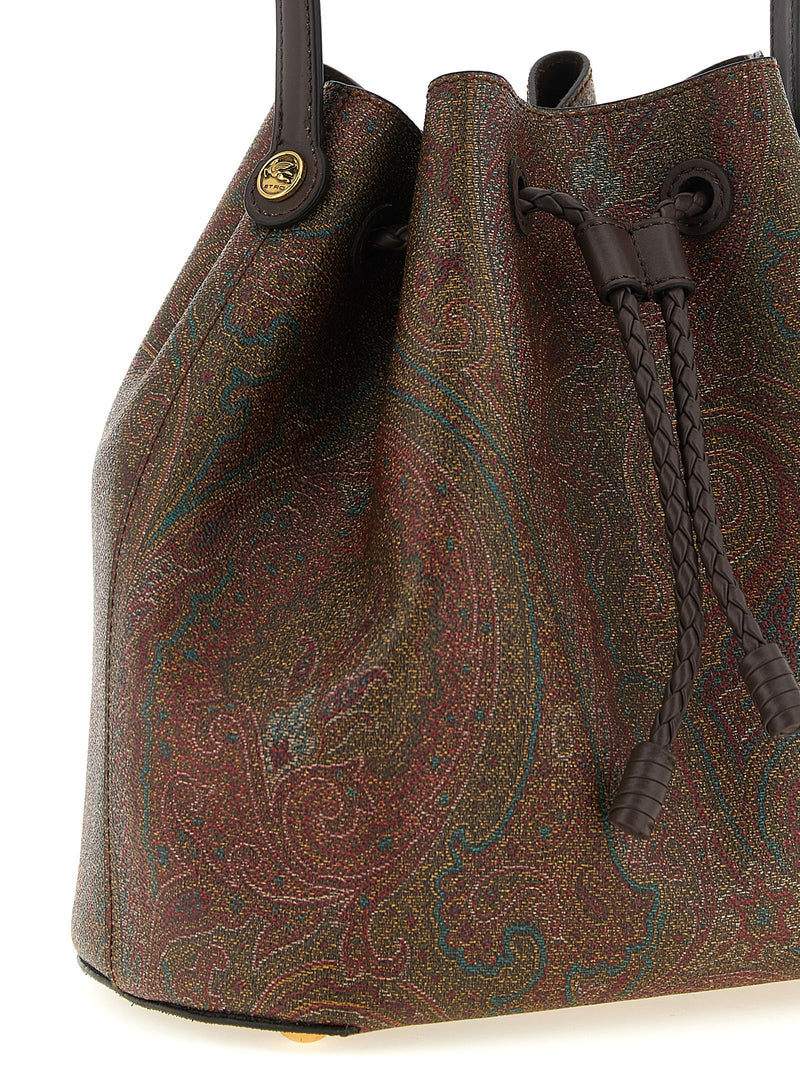 Sac à main Etro en coton marron