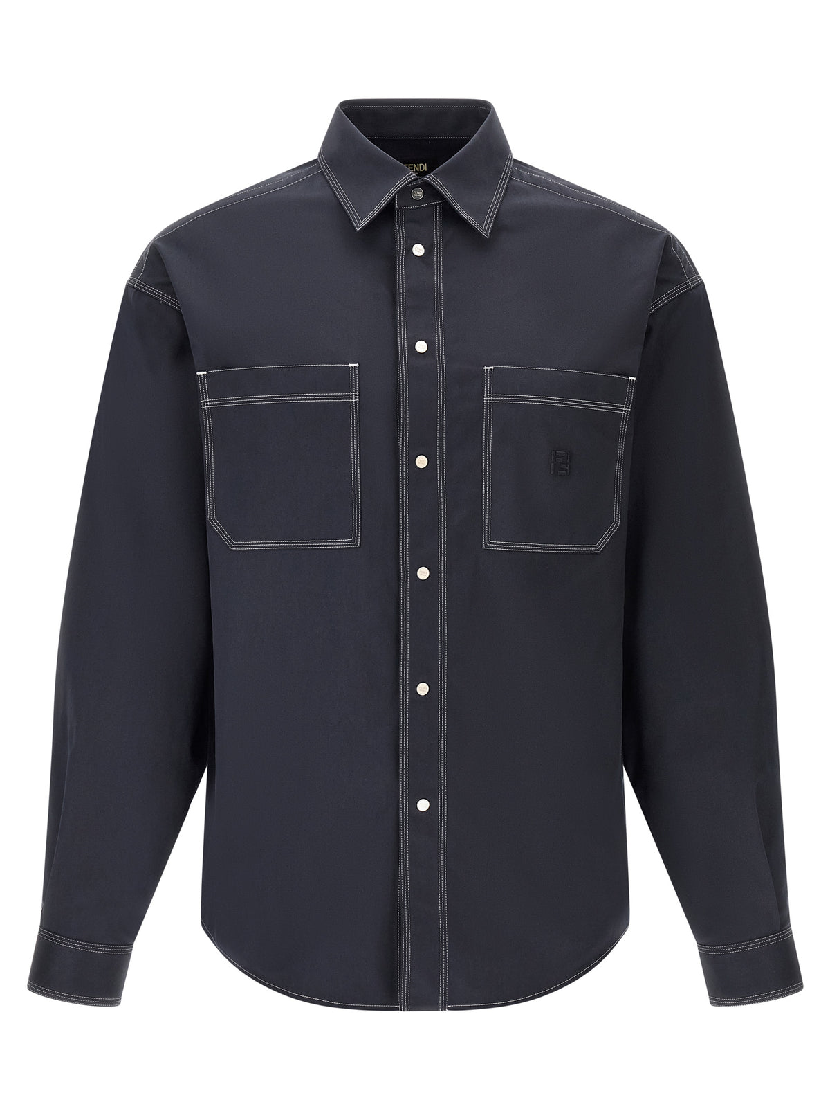 Chemisier Fendi en coton bleu