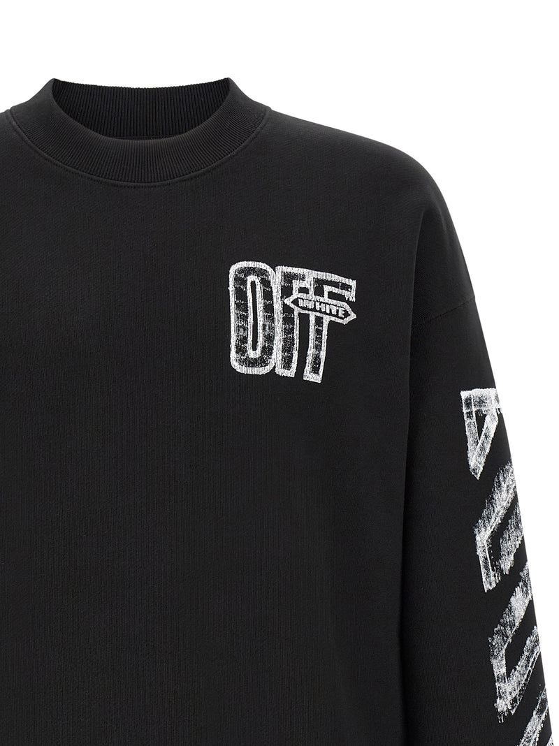 Sweat-shirt Off-White en coton noir