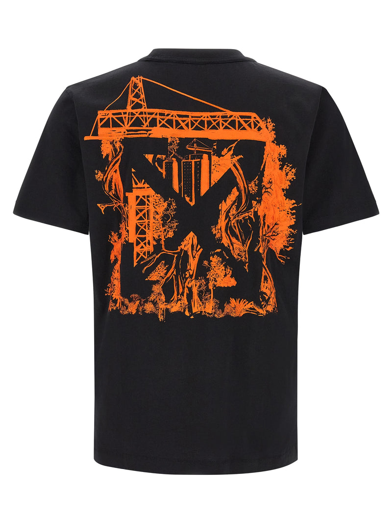 T-shirt Off-White en coton noir