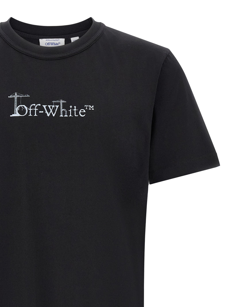 T-shirt Off-White en coton noir