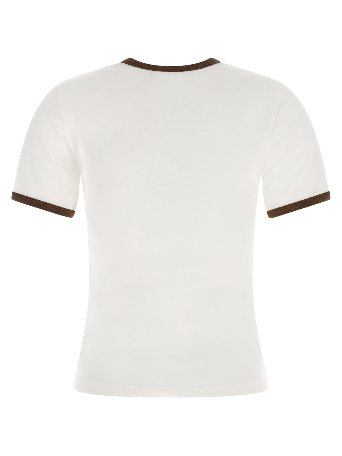 T-shirt Courrèges en coton marron