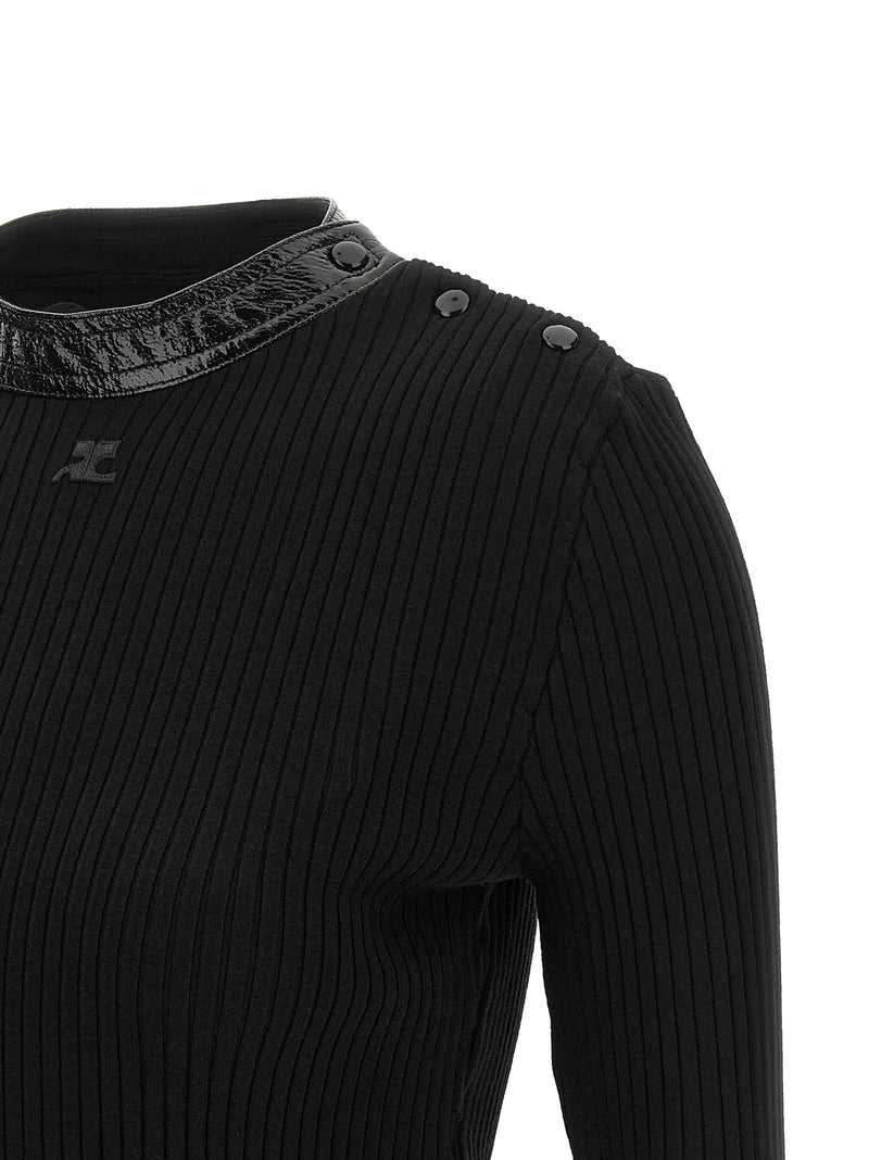Cardigan Courrèges noir en viscose