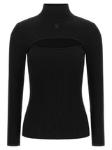 Cardigan Courrèges noir en viscose