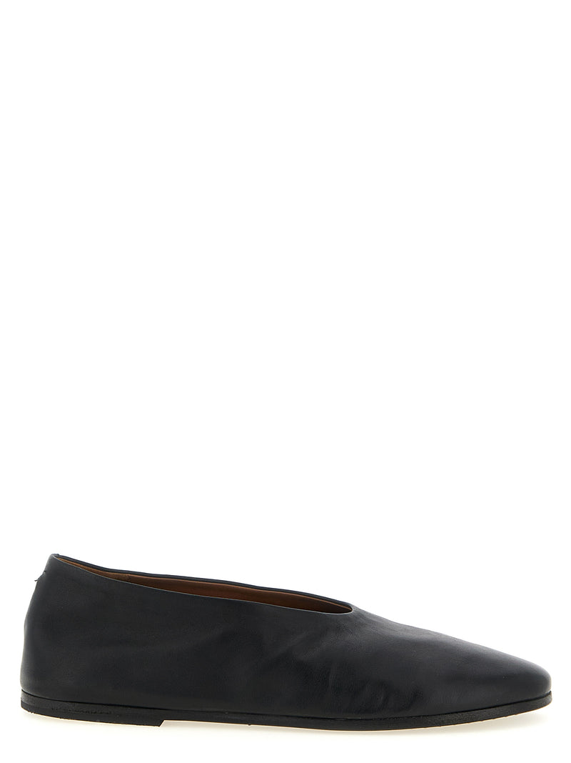 Ballerines Marsell en cuir de veau noir