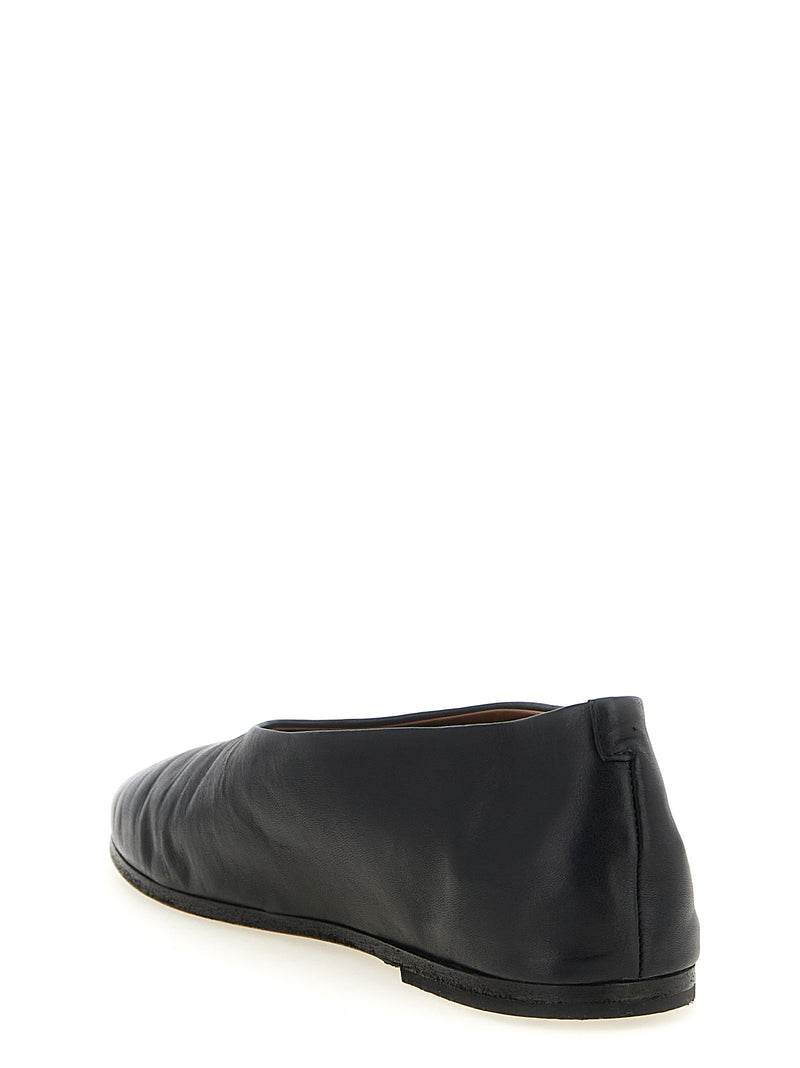 Ballerines Marsell en cuir de veau noir