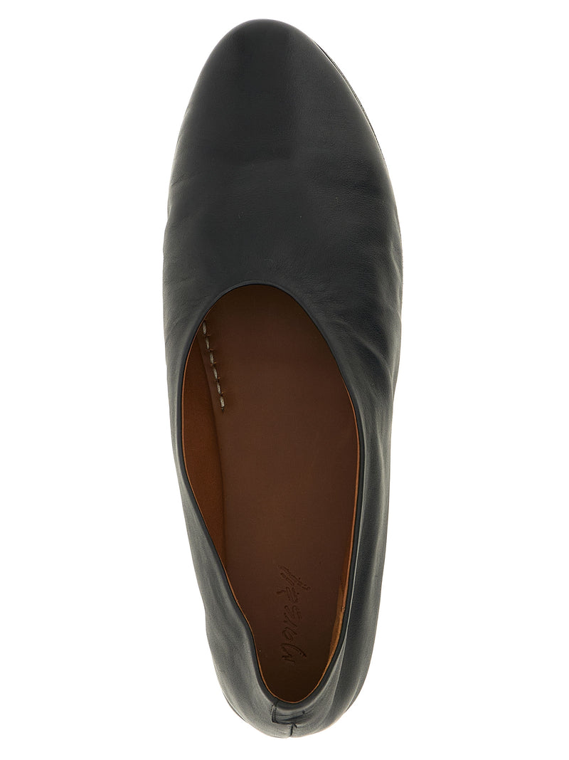 Ballerines Marsell en cuir de veau noir