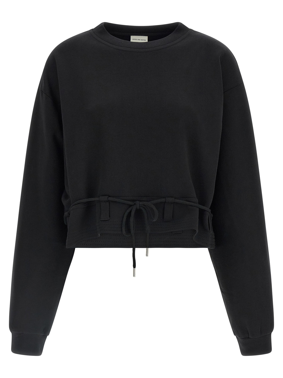 Sweatshirt Dries Van Noten en coton noir