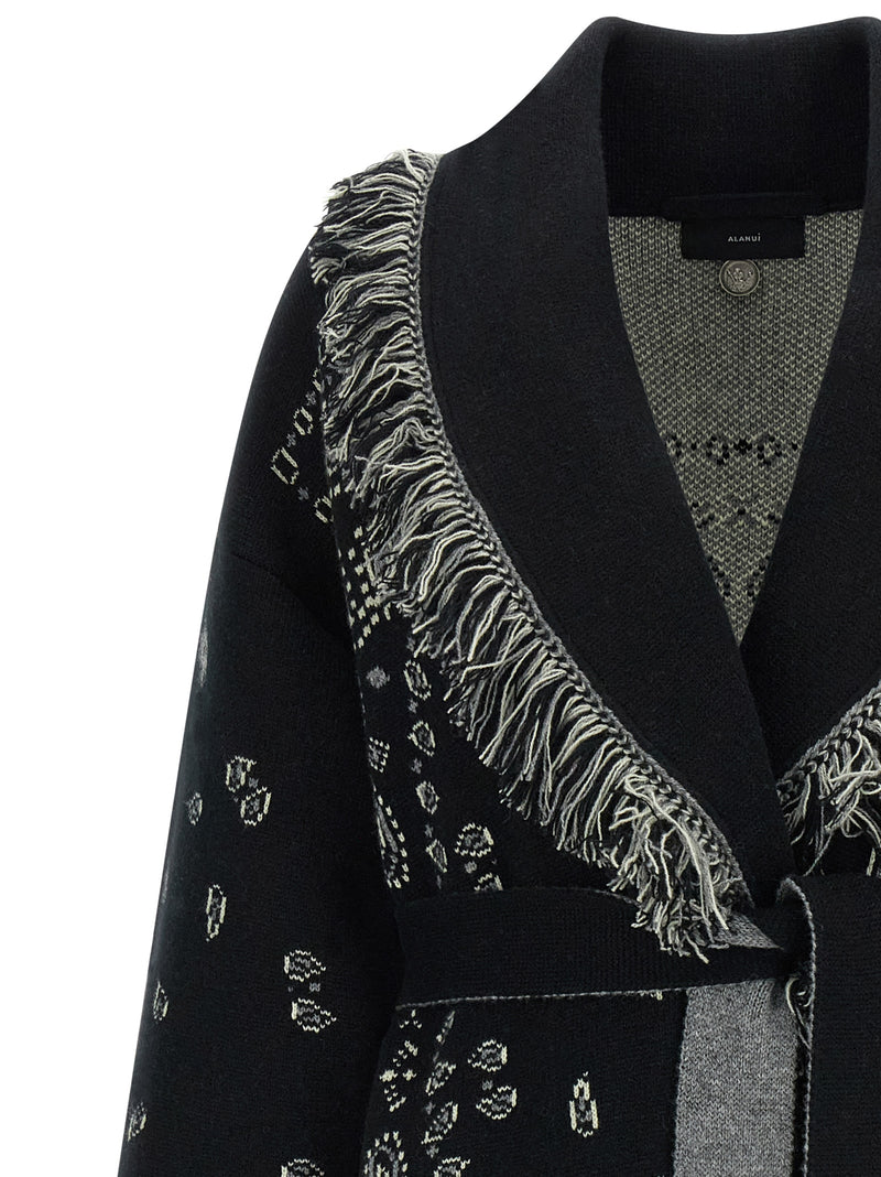 Cardigan en cachemire noir Alanui
