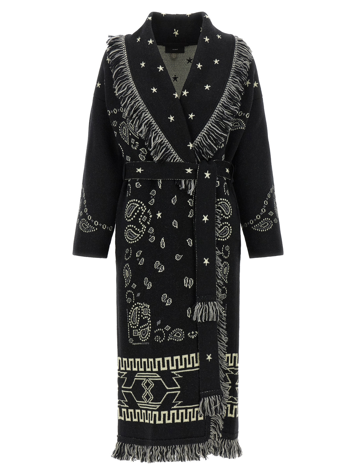 Alanui Black Virgin Wool Coat