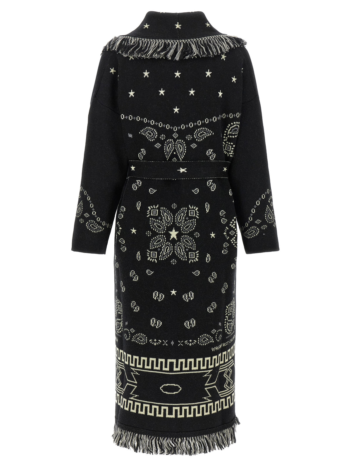 Alanui Black Virgin Wool Coat