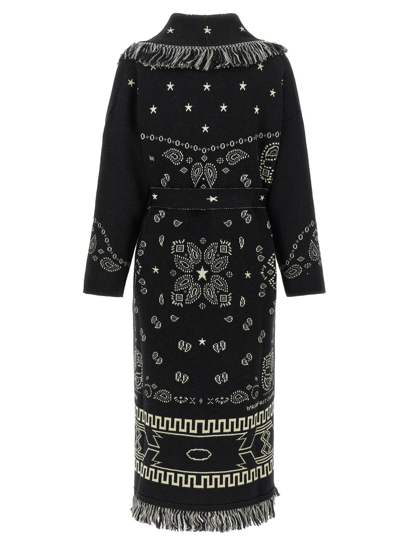 Manteau en laine vierge noire Alanui