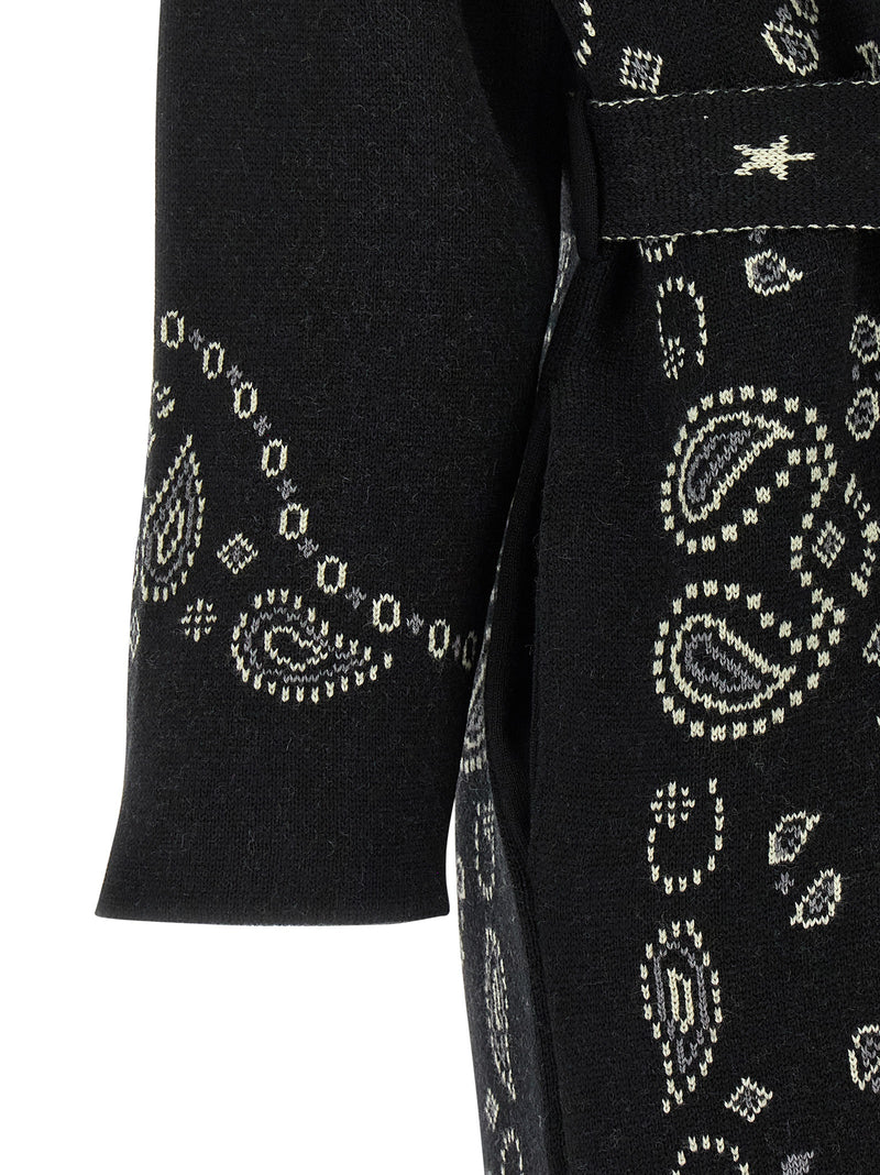 Manteau en laine vierge noire Alanui